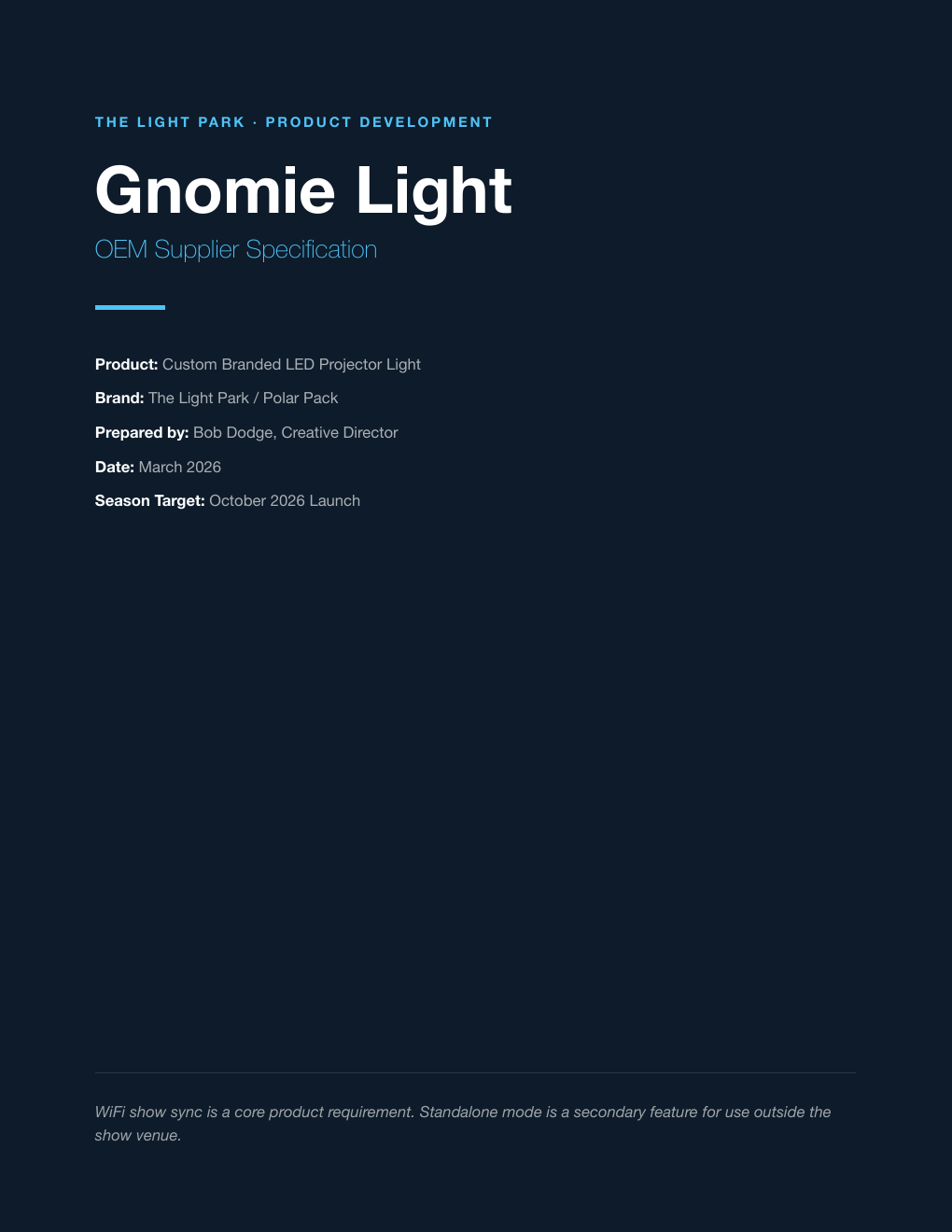 Gnomie Light OEM Spec — Cover