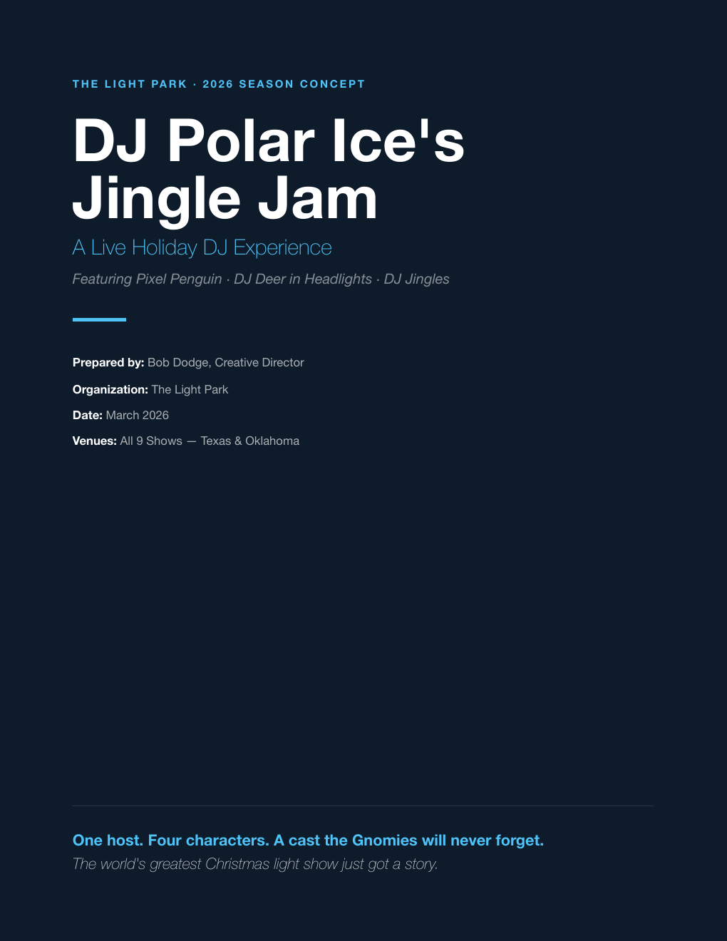Jingle Jam 2026 Pitch — Cover